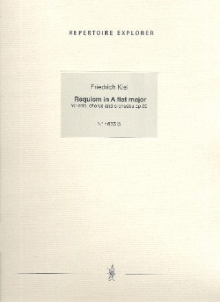 Requiem in A flat major op.80 for solo, chorus and orchestra vocal score (lt)
