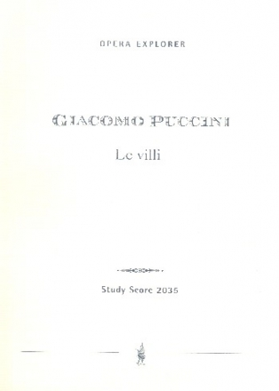 Le villi Opera ballo in two acts Studienpartitur (it)