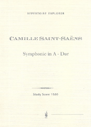 Sinfonie A-Dur fr Orchester Studienpartitur