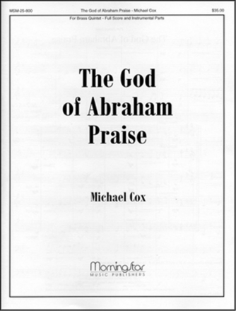 Michael Cox The God of Abraham Praise Medium Voice, Brass Quintet (Partitur + Stimmen)