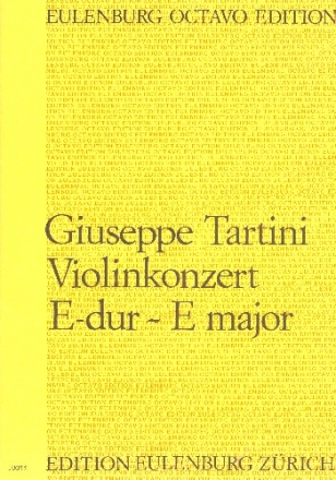 Konzert E-Dur fr Violine, Streichorchester und Bc Partitur