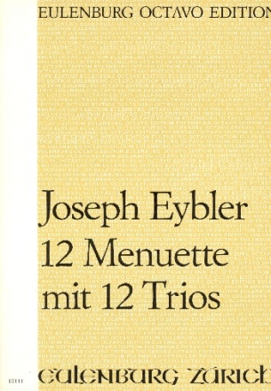 12 Menuette mit 12 Trios fr Orchester Partitur