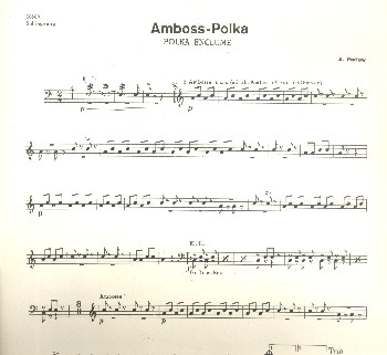 Amboss-Polka fr Akkordeonorchester Schlagzeug