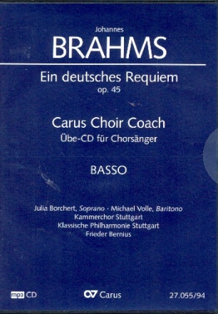 Ein deutsches Requiem op.45 - Chorstimme Bass  Playalong-CD