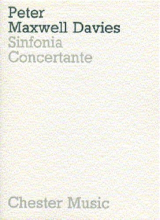 Peter Maxwell Davies: Sinfonia Concertante (Miniature Score) Chamber Group MINIATURE SCORE