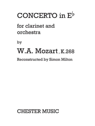 W.A. Mozart: Concerto in Eb (Clarinet/Piano) Clarinet, Piano Accompaniment Instrumental Work
