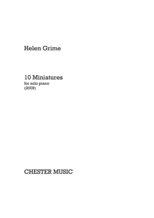 Helen Grime: 10 Miniatures for Solo Piano PIANO Instrumental Work