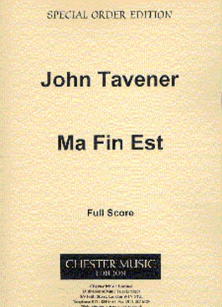 John Tavener: Ma Fin Est Brass Instruments, Brass Ensemble, Percussion, Ensemble Score