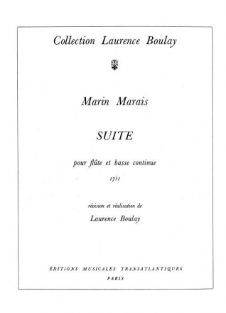 Marin Marais: 4me Suite Flute, Harpsichord Printed to Order