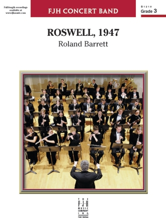 Roland Barrett: Roswell, 1947 Big Band & Concert Band Score and Parts