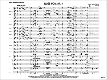 Mike Pendowski: Blues For Mr. K Ensemble Score and Parts