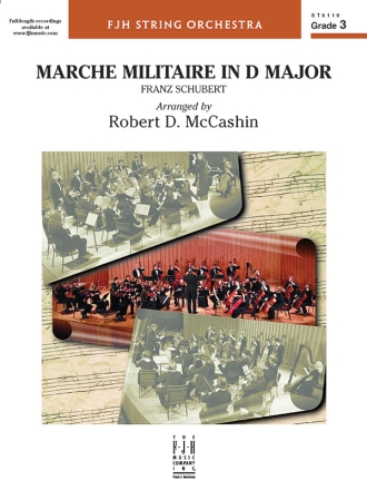 Franz Schubert: Marche Militaire In D Major (String Orchestra) String Orchestra Score and Parts