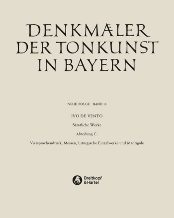 Denkm�ler der Tonkunst in Bayern (Neue Folge) Band 16