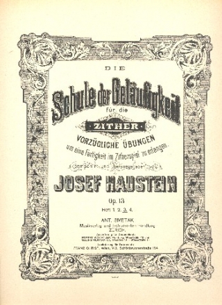 Schule der Gel�ufigkeit op.13 Band 3 f�r Zither