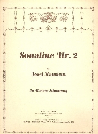 Sonatine Nr.2 f�r Zither in Wiener-Stimmung