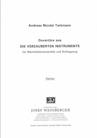 Tarkmann, Andreas Nicolai OUVERTRE zu DIE VERZAUBERTEN INSTRUMENTE Kammermusik