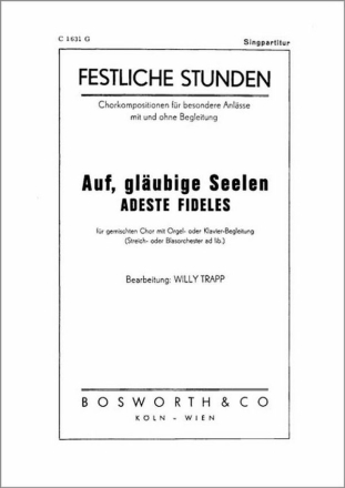 Auf, gl�ubige Seelen f�r gem Chor Klavierpartitur