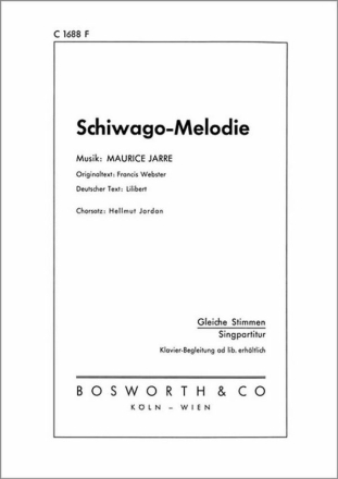 Schiwago-Melodie f�r Frauenchor Singpartitur