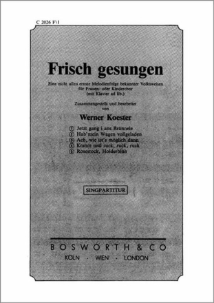 Frisch gesungen f�r Frauenchor Klavierpartitur