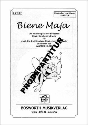 Biene Maja f�r Frauenchor Singpartitur