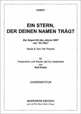 Ein Stern, der deinen Namen trgt fr Frauenchor Singpartitur