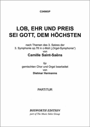Lob, Ehr und Preis sei Gott f�r gem Chor Klavierpartitur
