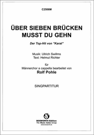 �ber sieben Br�cken musst du gehen f�r M�nnerchor Singpartitur
