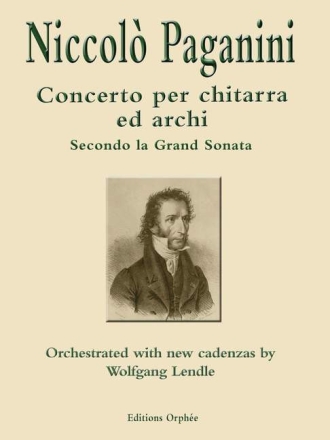 Niccolo Paganini Concerto Per Chitarra Ed Archi Streichquartett Partitur und Stimmen