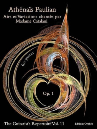 Athenais Paulian Airs et variations chantes par Madame Catalani Gitarre Spielpartitur