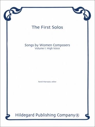 Various First Solos: Songs by Women Composers Vol.1, High Voice Gesang und Keyboard