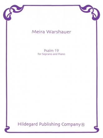 Meira Warshauer Psalm 19 Sopran und Klavier Vokalpartitur