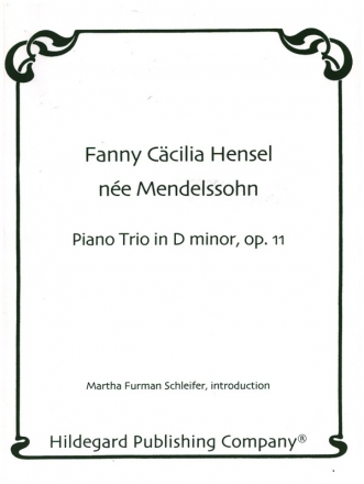 Piano Trio in D Minor op.11 for violin, violoncello and piano score and parts