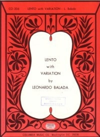 Leonardo Balada Lento With Variation