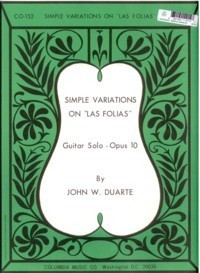 John Duarte Simple Variations On Las Folias Gitarre