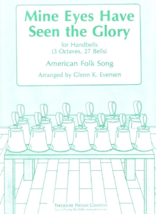Anonymous Mine Eyes Have Seen The Glory Glocken Spielpartitur
