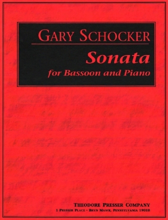 Gary Schocker Sonata Fagott und Klavier Partitur und Stimmen