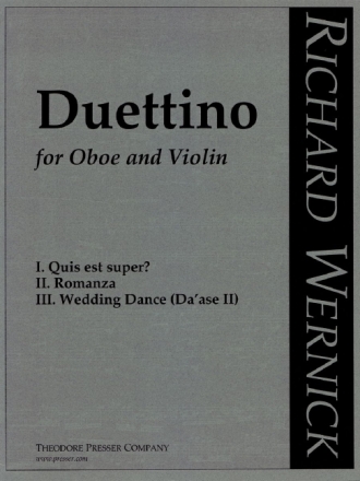 Duettino for oboe and violin score