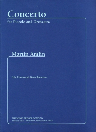 Martin Amlin Concerto Piccolo-Flte und Klavier Klavierauszug mit Solostimme