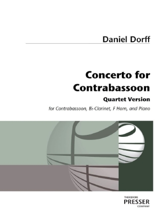 Daniel Dorff Concerto for Contrabassoon Kontrafagott, Klarinette, Horn und Klavier