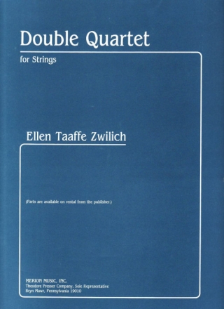 Ellen Taaffe Zwilich Double Quartet 2 Streichquartette Partitur