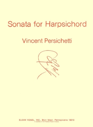 Vincent Persichetti Sonata for Harpsichord Cembalo Solostimme