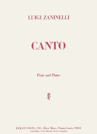 Luigi Zaninelli Canto Flte, Klavier, Klarinette und Fagott Klavierauszug mit Solostimme