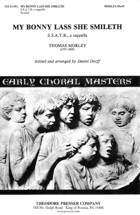 Thomas Morley My Bonny Lass She Smileth Chor Chorpartitur