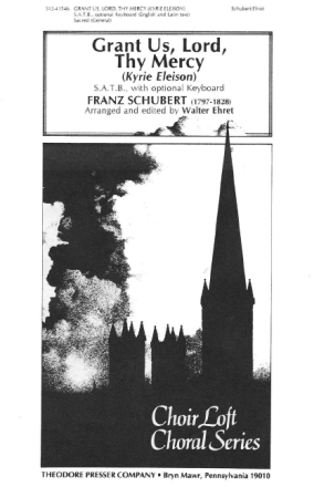 Franz Schubert Grant Us, Lord, Thy Mercy Chor Chorpartitur