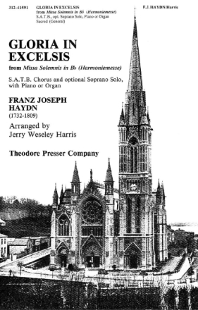 Franz Joseph Haydn Gloria In Excelsis 2 Soprane, Alt, Tenor, Bass und Klavier Chorpartitur