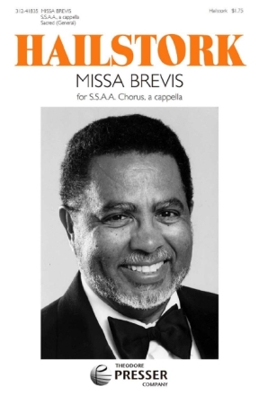 Adolphus Hailstork Missa Brevis for Treble Chorus Frauenchor Chorpartitur