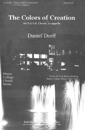 Daniel Dorff The Colors Of Creation  Chorpartitur