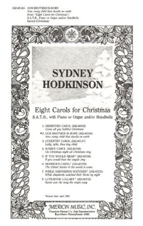 Sydney Hodkinson Our Brother Is Born Chor, Klavier, Orgel und Glocken Chorpartitur