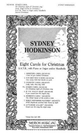 Sydney Hodkinson Sussex Carol Chor, Klavier, Orgel und Glocken Chorpartitur