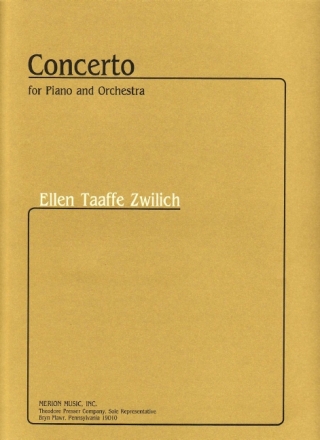 Ellen Taaffe Zwilich Concerto  Klavierauszug mit Solostimme